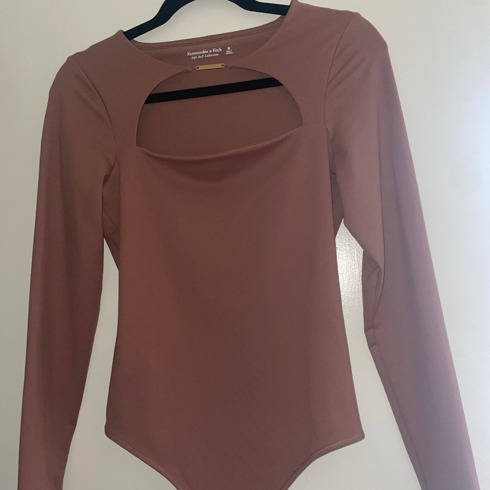 Abercrombie and Fitch Tan/Light brown bodysuit Medium - Picture 1 of 7